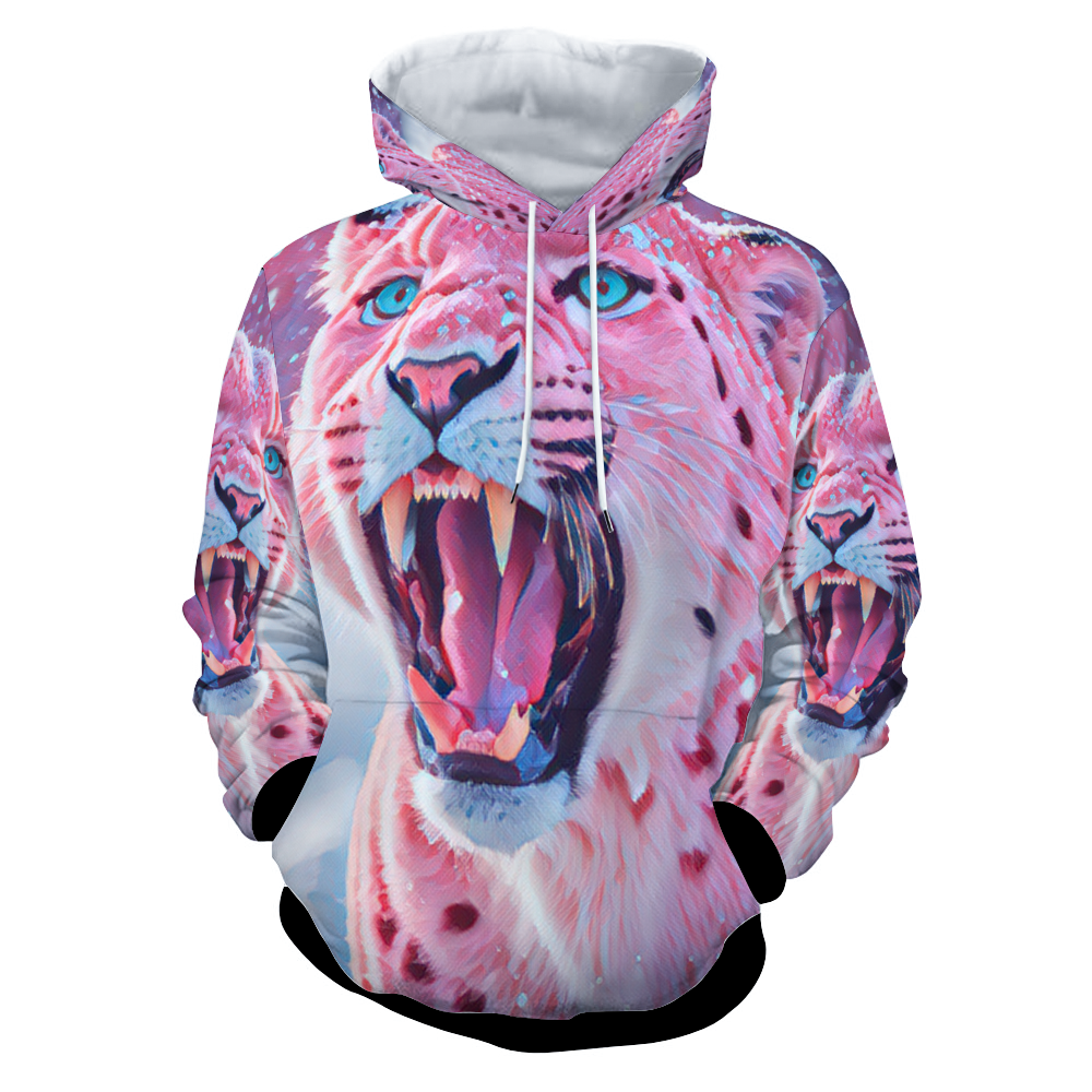 Customizable Unisex All Over Print Plush Hoodies with Pockets