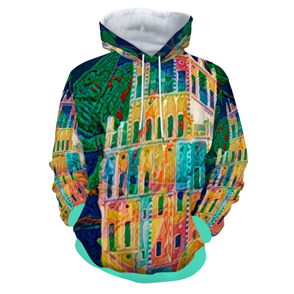 Customizable Unisex All Over Print Plush Hoodies with Pockets