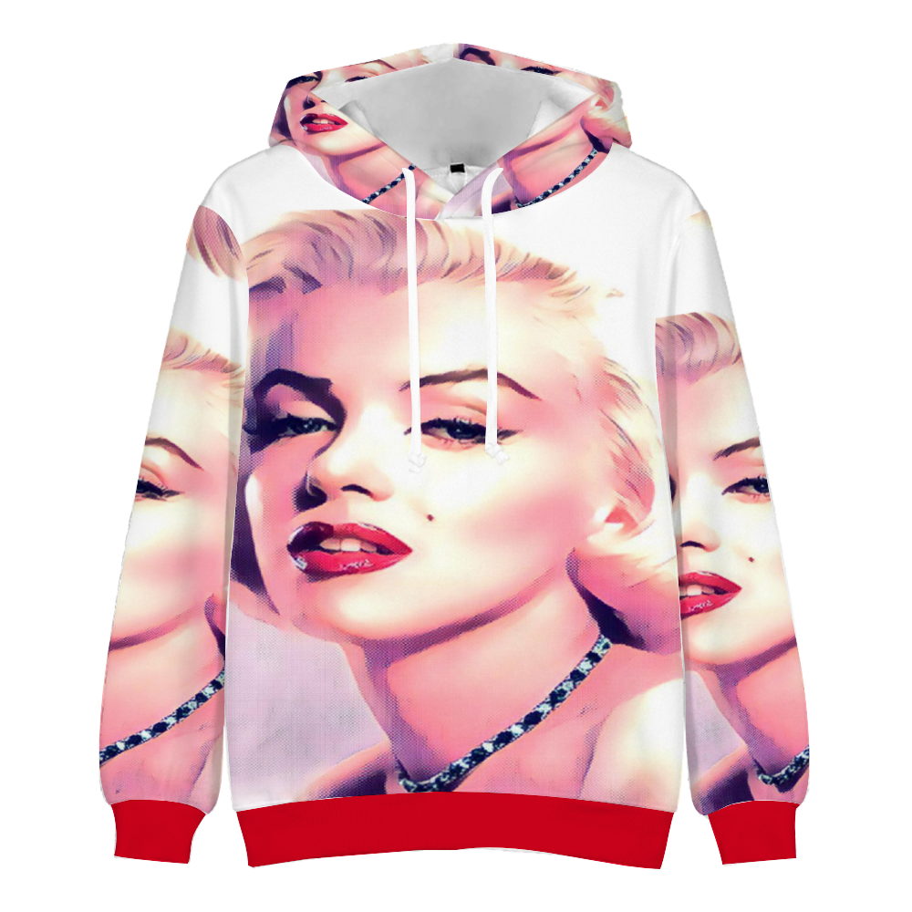 Custom Unisex Hoodies Novelty Pullover Sweatshirts  without Pockets