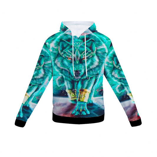 Customizable Unisex All Over Print Plush Hoodies with Pockets