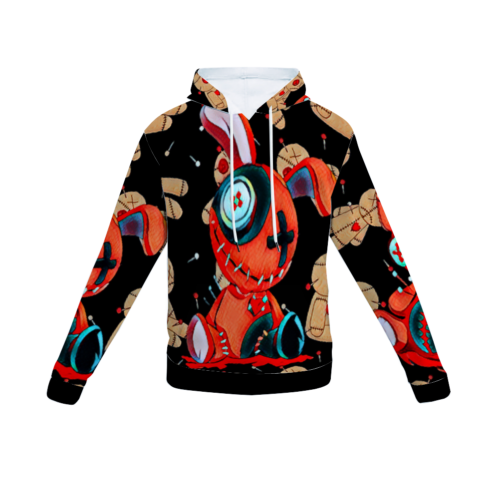 Customizable Unisex All Over Print Plush Hoodies with Pockets