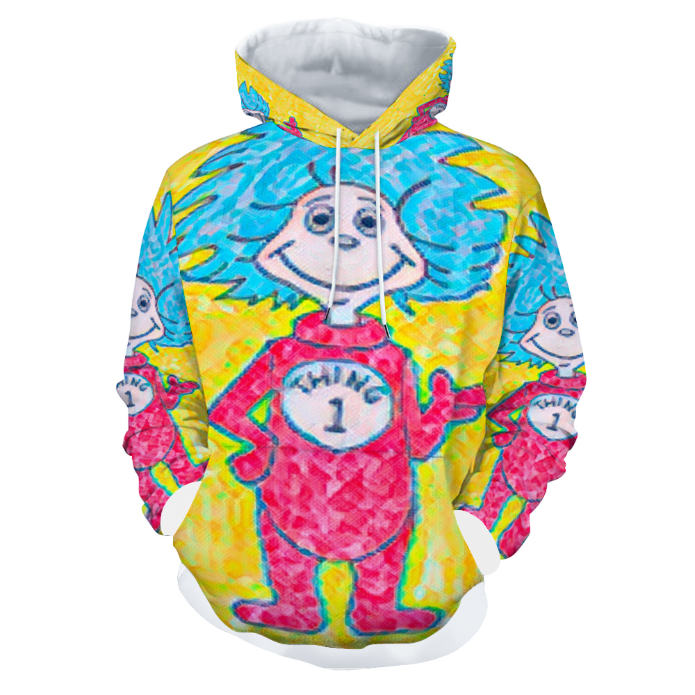 Customizable Unisex All Over Print Plush Hoodies with Pockets