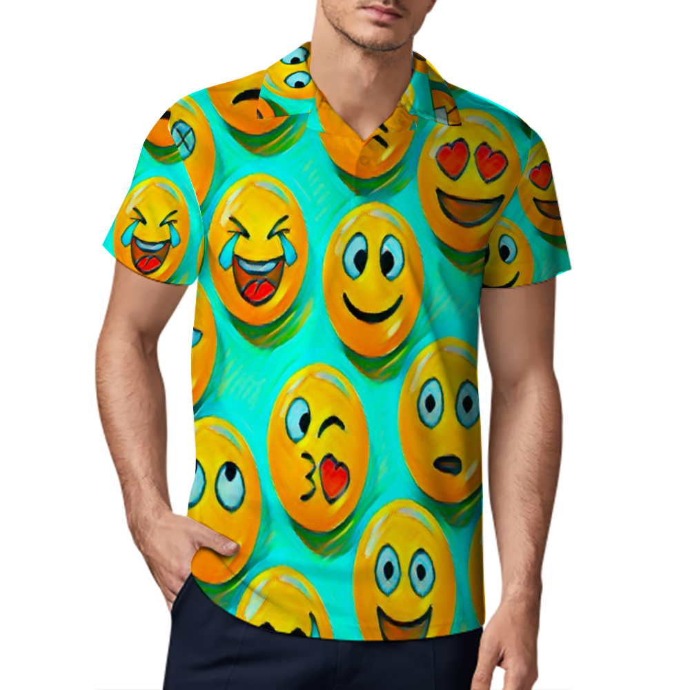 Custom All Over Print POLO Shirt Men's Classic Shirt Tees