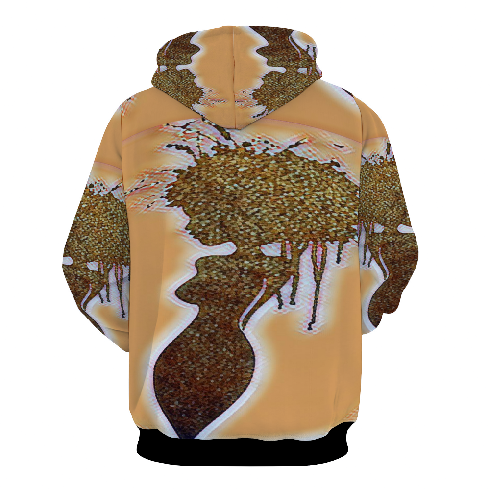 Customizable Unisex All Over Print Plush Hoodies with Pockets