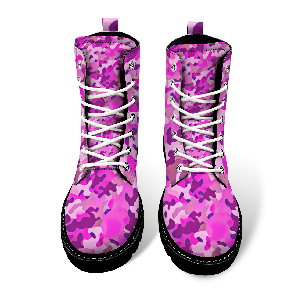 Custom Round Toe Boots Fashion Unisex All Over Print Shoes