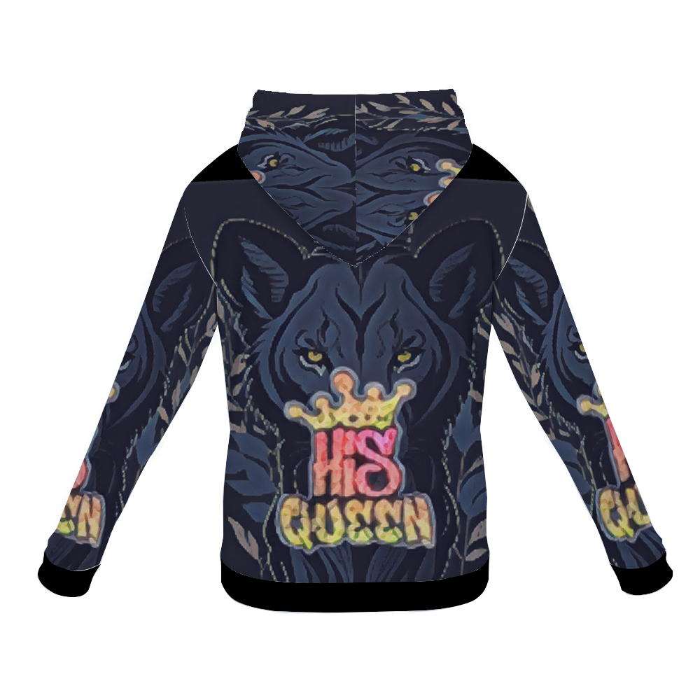 Customizable Unisex All Over Print Plush Hoodies with Pockets