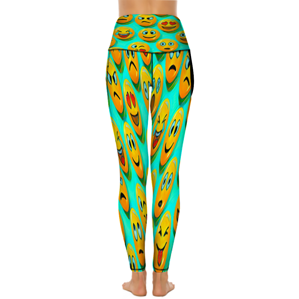 Custom Women's All Over Printed High Waist Yoga Skinny Pants