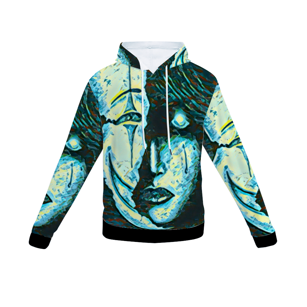 Customizable Unisex All Over Print Plush Hoodies with Pockets