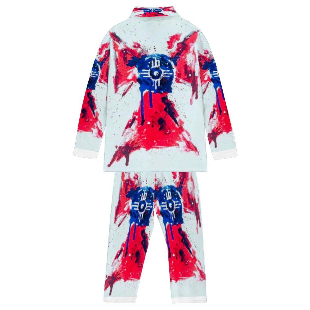 Custom Unisex  All Over Print Long Sleeve Pajamas Set of Shirt & Pants for Adults Sleeper Set Lounge Clothing