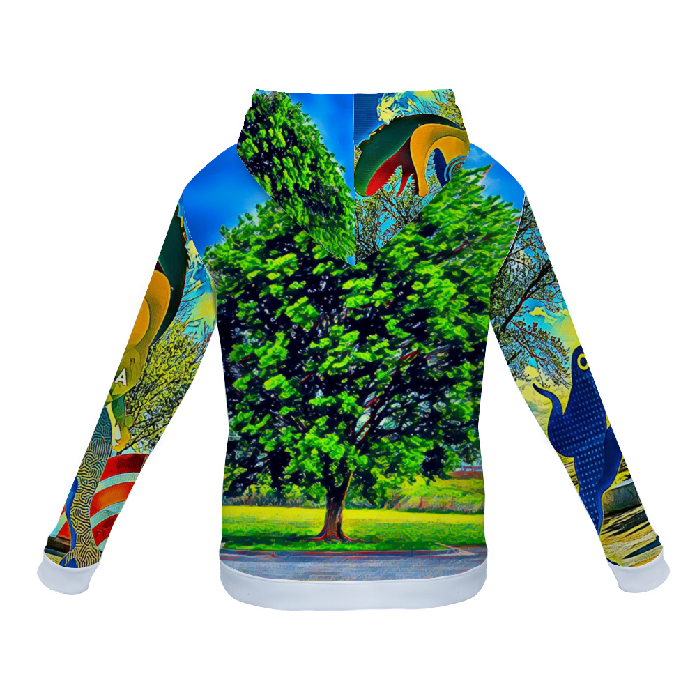 Customizable Unisex All Over Print Plush Hoodies with Pockets