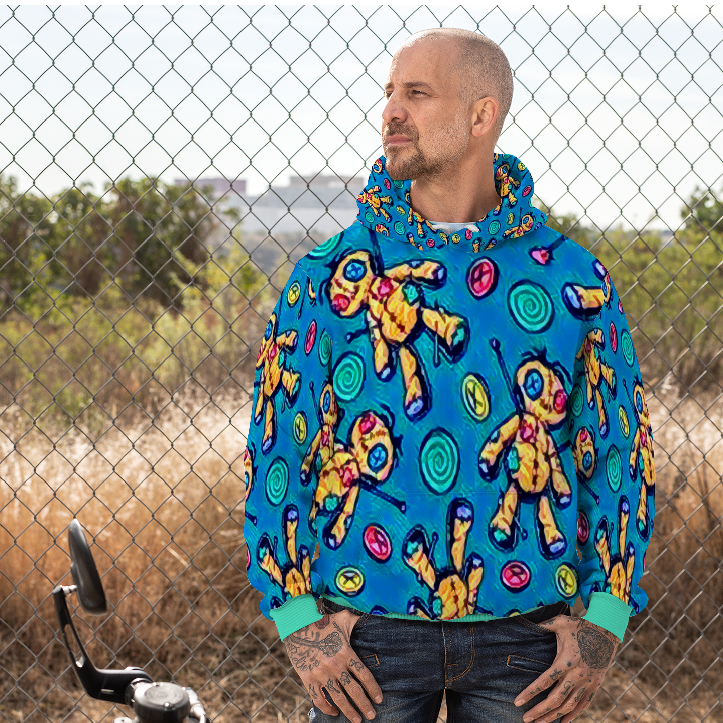 Customizable Unisex All Over Print Plush Hoodies with Pockets