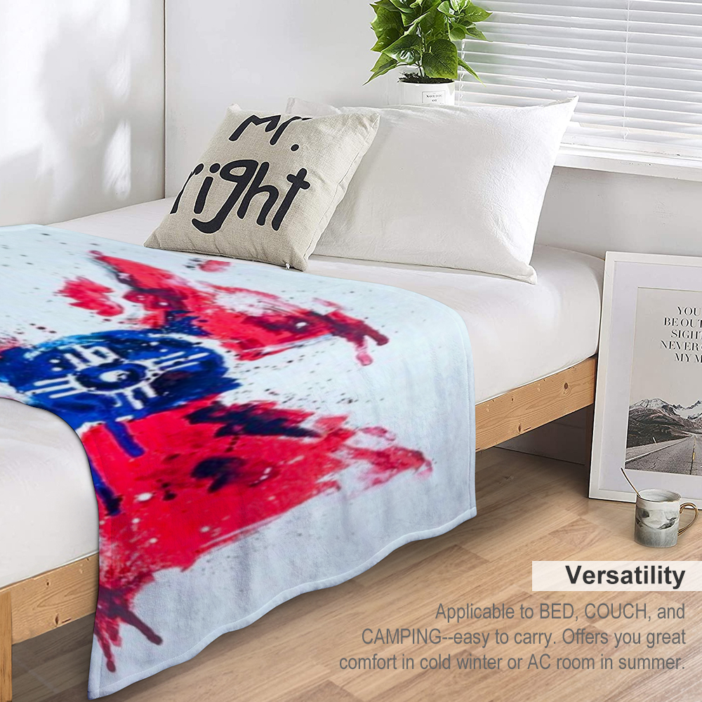 60" × 80" Custom Blankets Thin Flannel Blanket 1 Side Printing