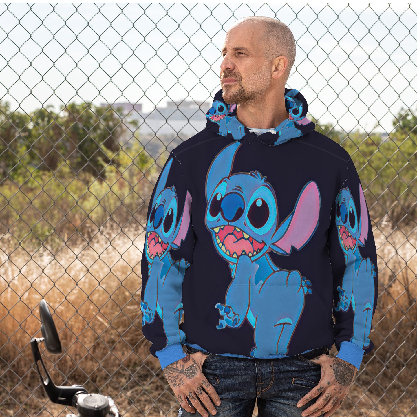 Customizable Unisex All Over Print Plush Hoodies with Pockets