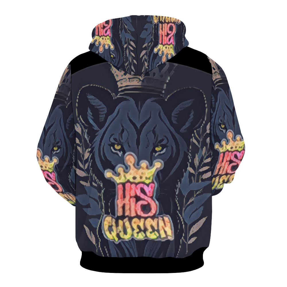 Customizable Unisex All Over Print Plush Hoodies with Pockets