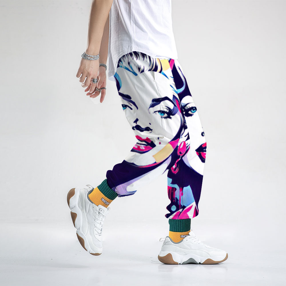 Custom Unisex All Over Print Long Casual Baggy Jogger Pants