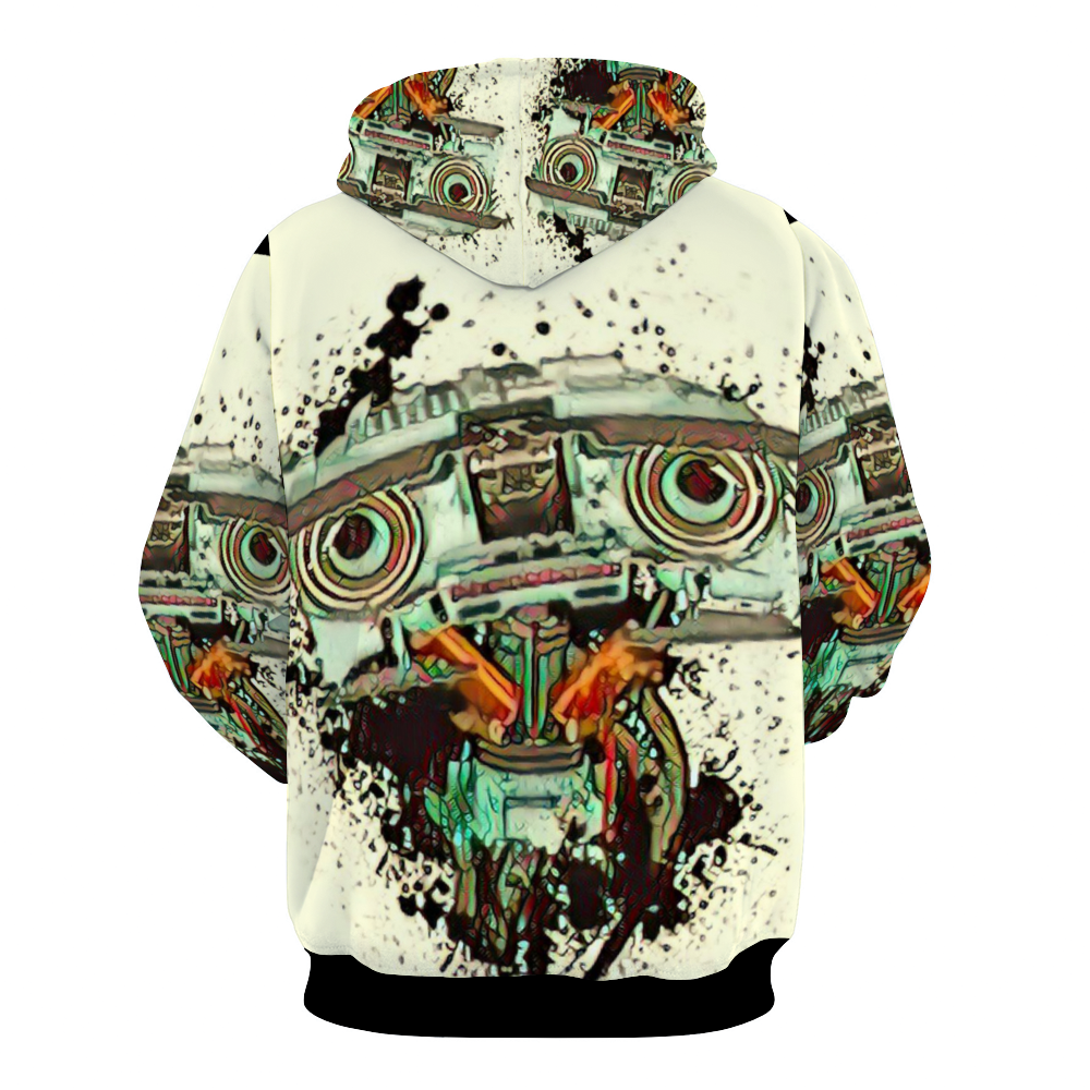 Customizable Unisex All Over Print Plush Hoodies with Pockets