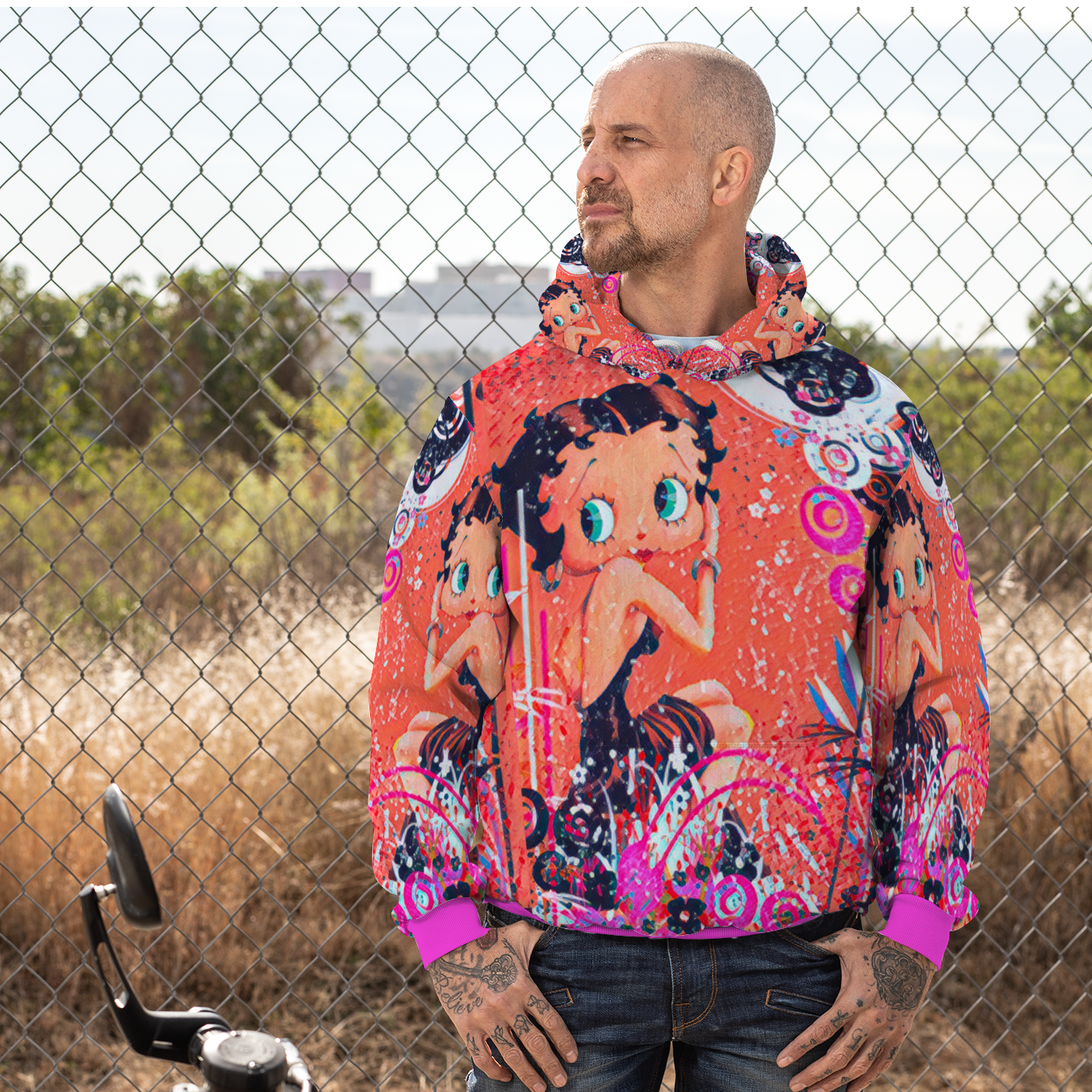 Customizable Unisex All Over Print Plush Hoodies with Pockets