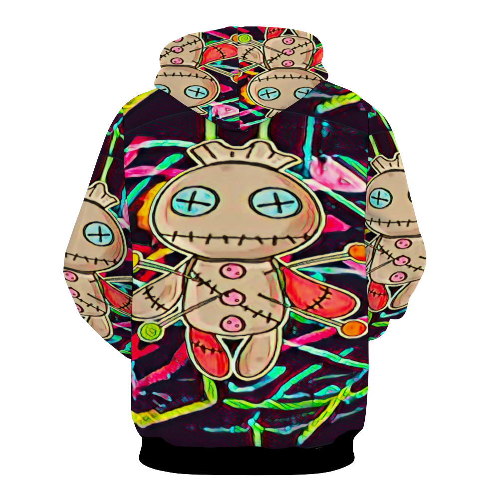 Customizable Unisex All Over Print Plush Hoodies with Pockets