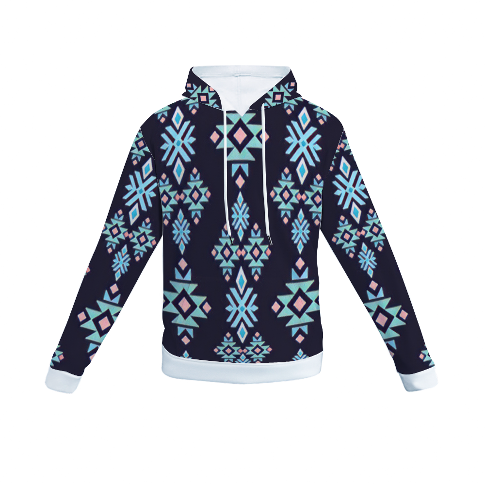 Customizable Unisex All Over Print Plush Hoodies with Pockets