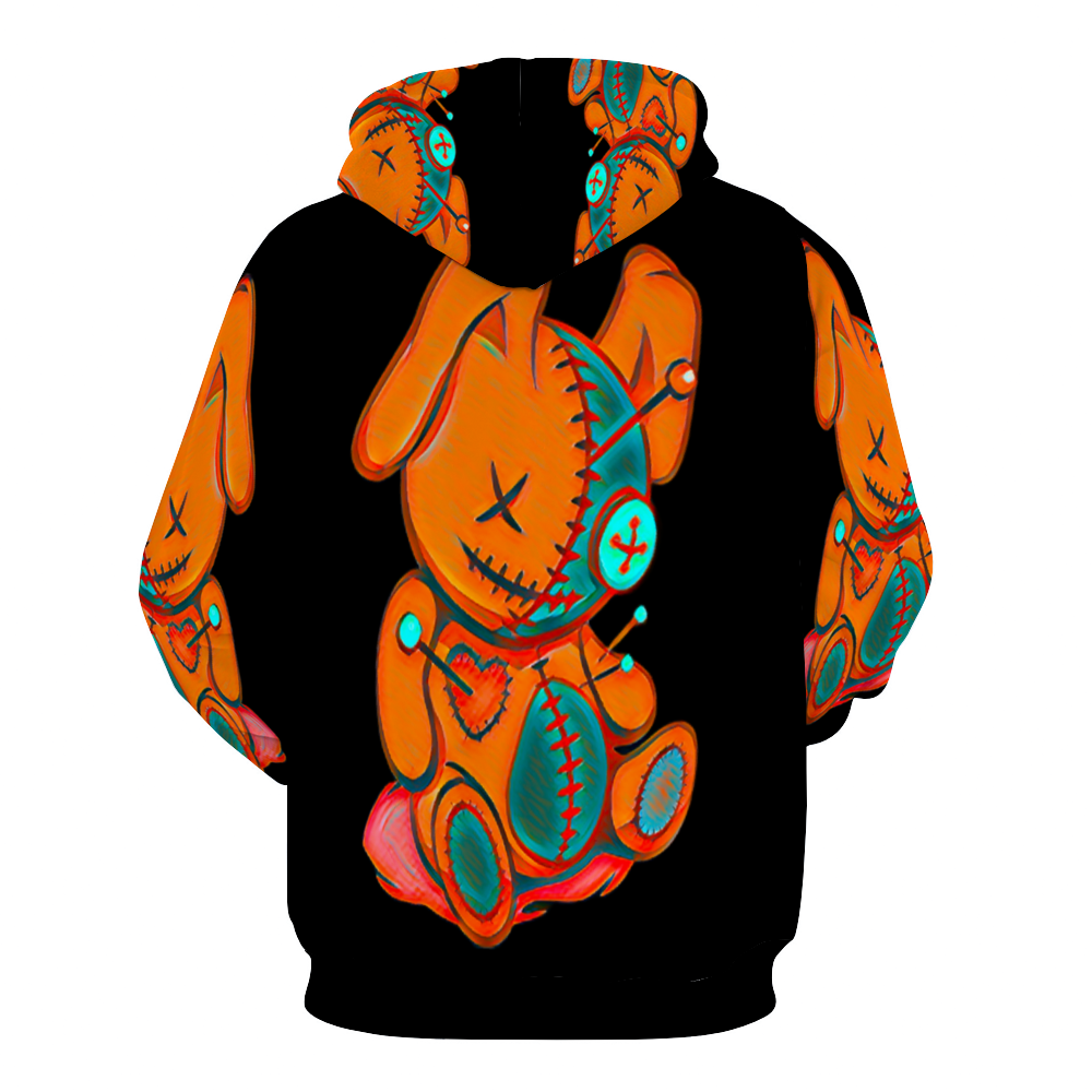 Customizable Unisex All Over Print Plush Hoodies with Pockets