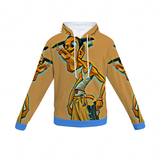 Customizable Unisex All Over Print Plush Hoodies with Pockets