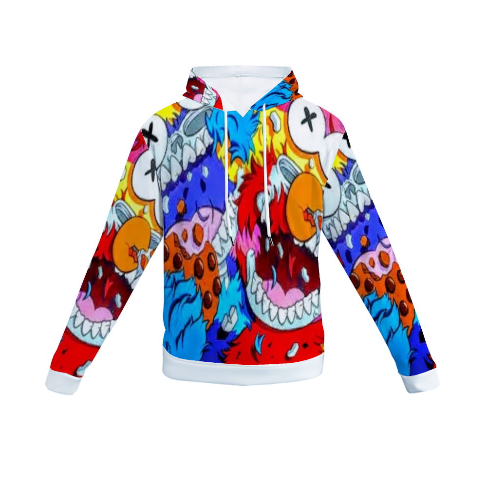 Customizable Unisex All Over Print Plush Hoodies with Pockets