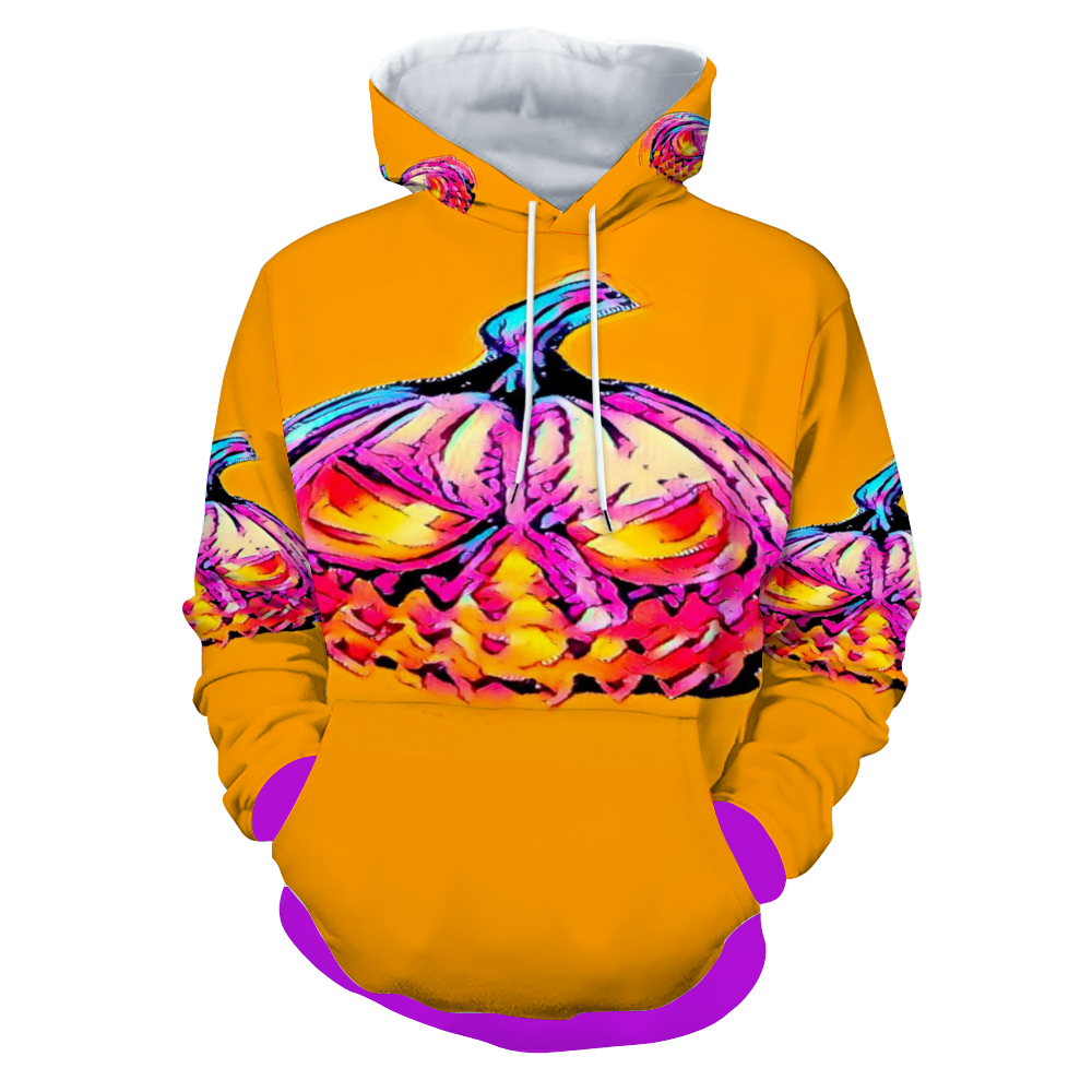 Customizable Unisex All Over Print Plush Hoodies with Pockets