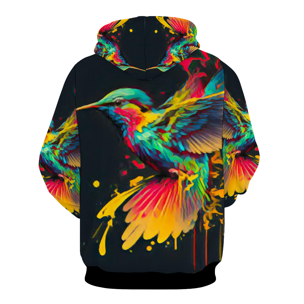 Customizable Unisex All Over Print Plush Hoodies with Pockets