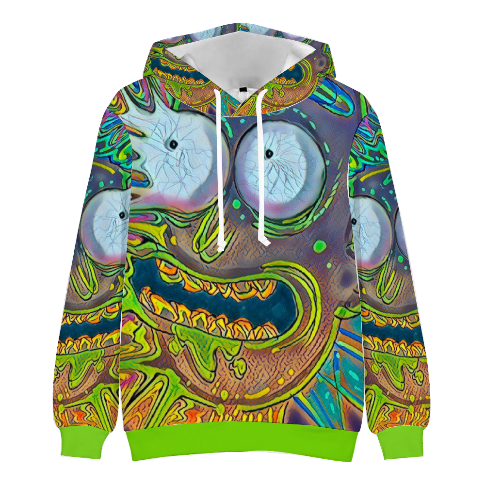 Custom Unisex Hoodies Novelty Pullover Sweatshirts  without Pockets