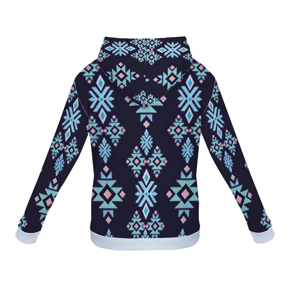 Customizable Unisex All Over Print Plush Hoodies with Pockets