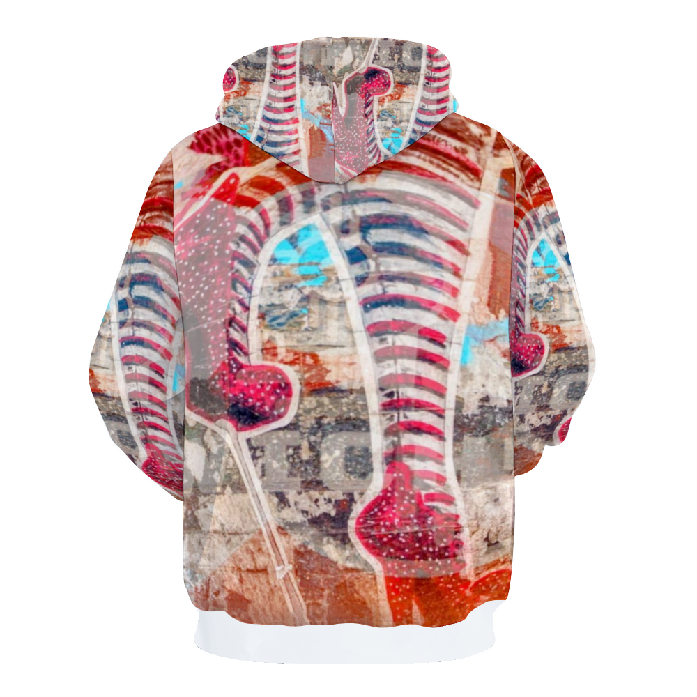 Customizable Unisex All Over Print Plush Hoodies with Pockets