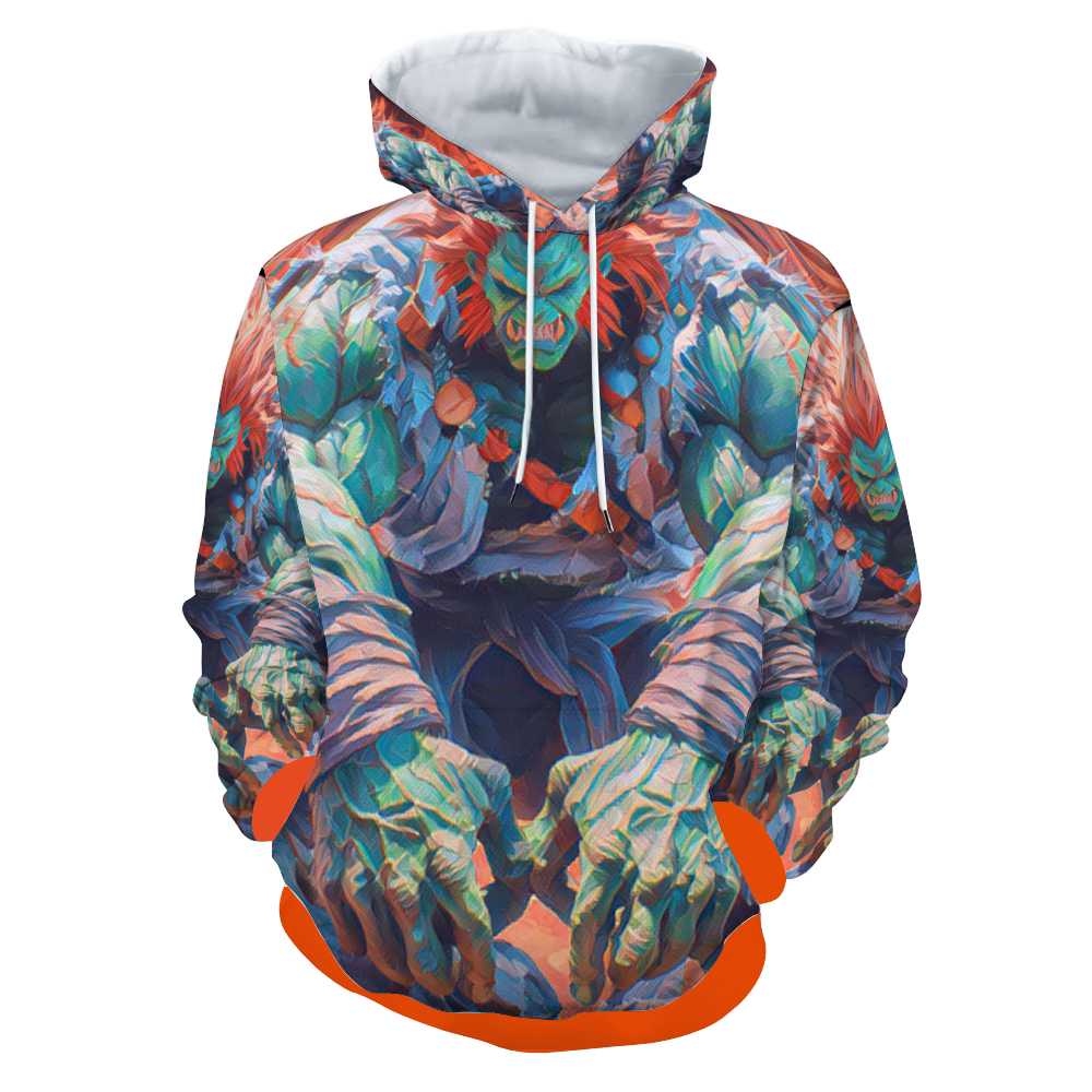 Customizable Unisex All Over Print Plush Hoodies with Pockets