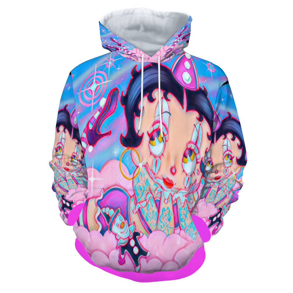 Customizable Unisex All Over Print Plush Hoodies with Pockets