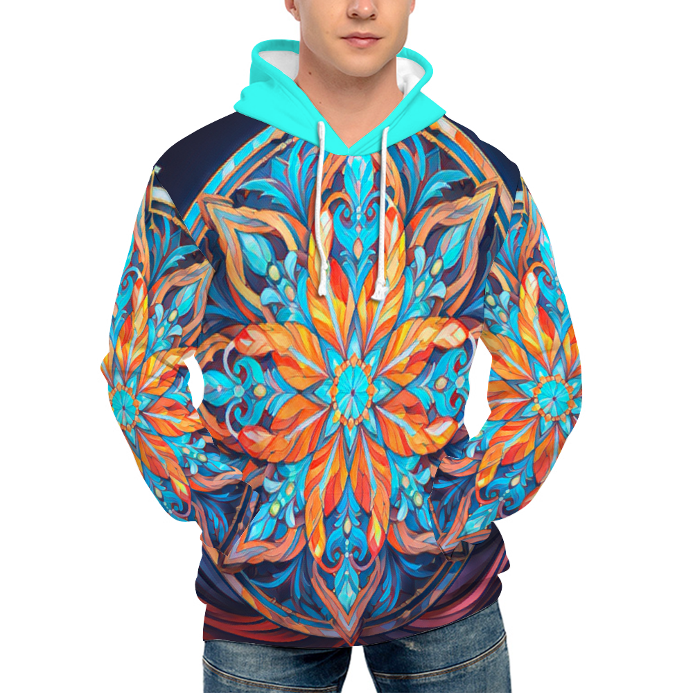 Custom Hoodies Unisex All Over Print Plush Hoodies with Pockets