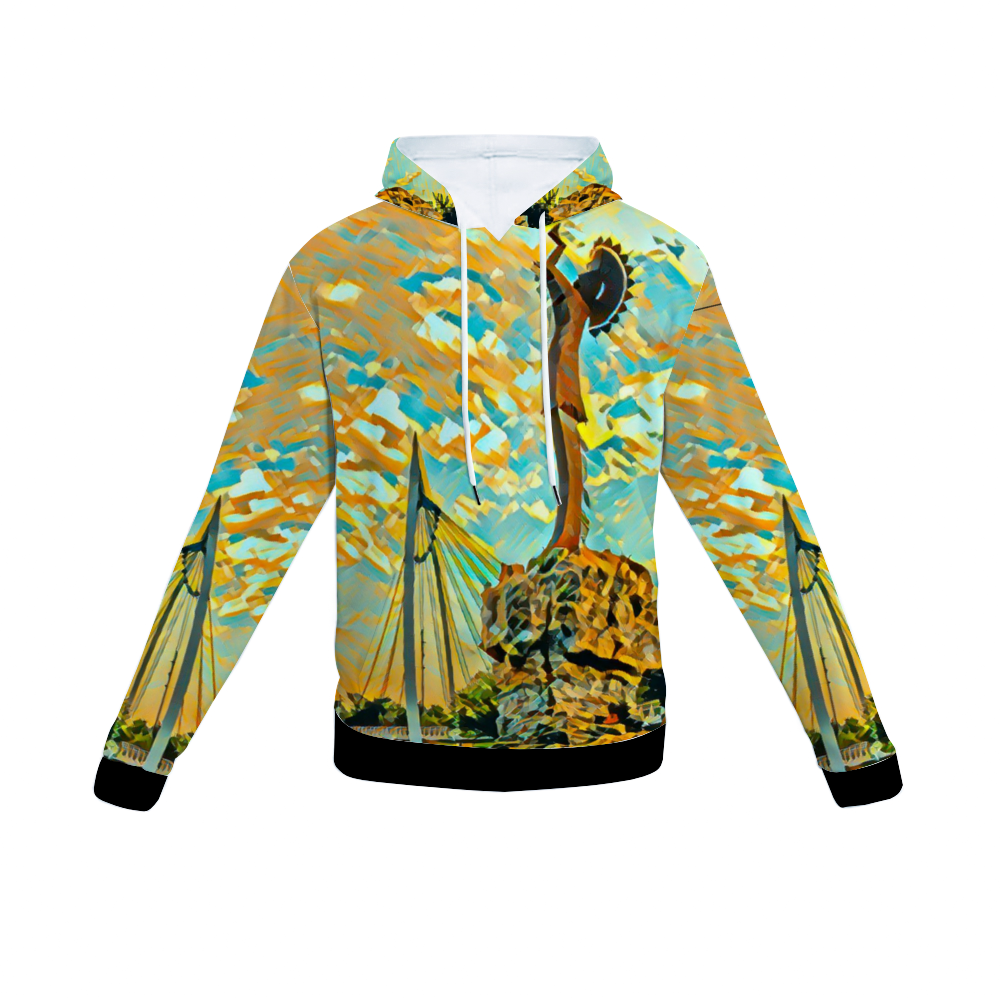 Customizable Unisex All Over Print Plush Hoodies with Pockets