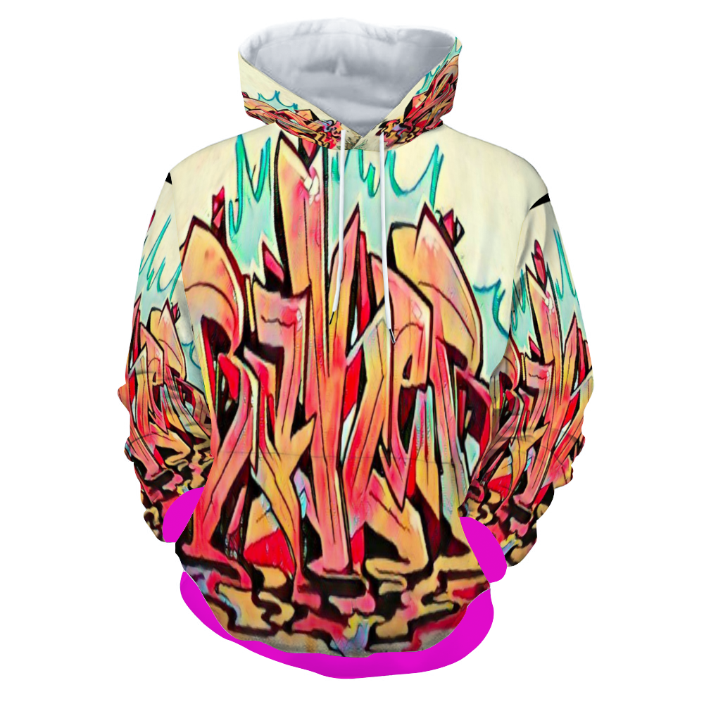 Customizable Unisex All Over Print Plush Hoodies with Pockets