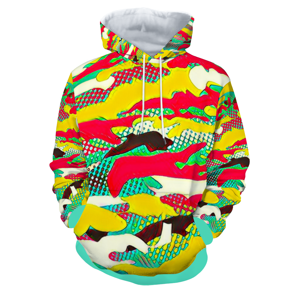 Customizable Unisex All Over Print Plush Hoodies with Pockets