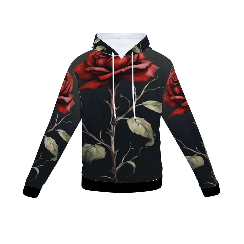 Customizable Unisex All Over Print Plush Hoodies with Pockets