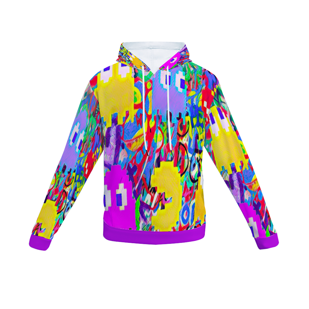 Customizable Unisex All Over Print Plush Hoodies with Pockets