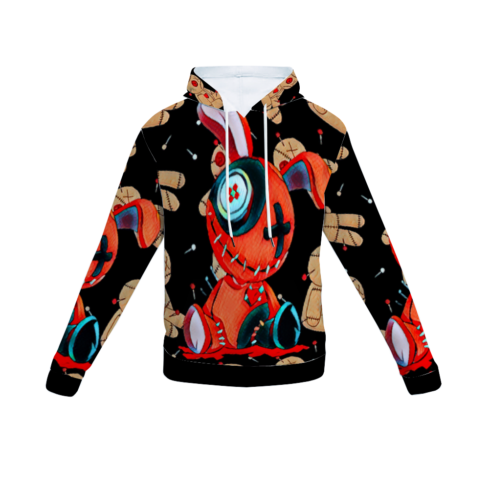 Customizable Unisex All Over Print Plush Hoodies with Pockets