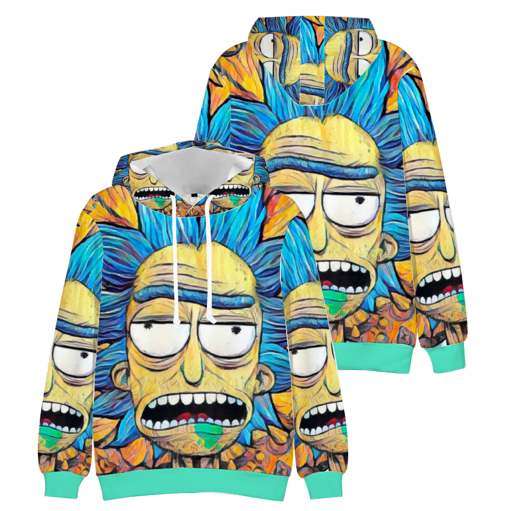 Custom Unisex Hoodies Novelty Pullover Sweatshirts  without Pockets