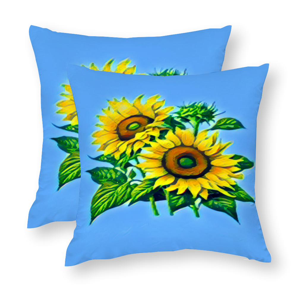 Custom Multisize Cotton Polyester Pillowcases 2 Sides Same Design