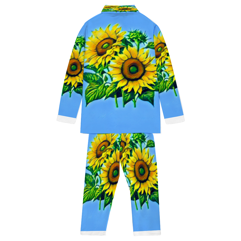 Custom Unisex  All Over Print Long Sleeve Pajamas Set of Shirt & Pants for Adults Sleeper Set Lounge Clothing