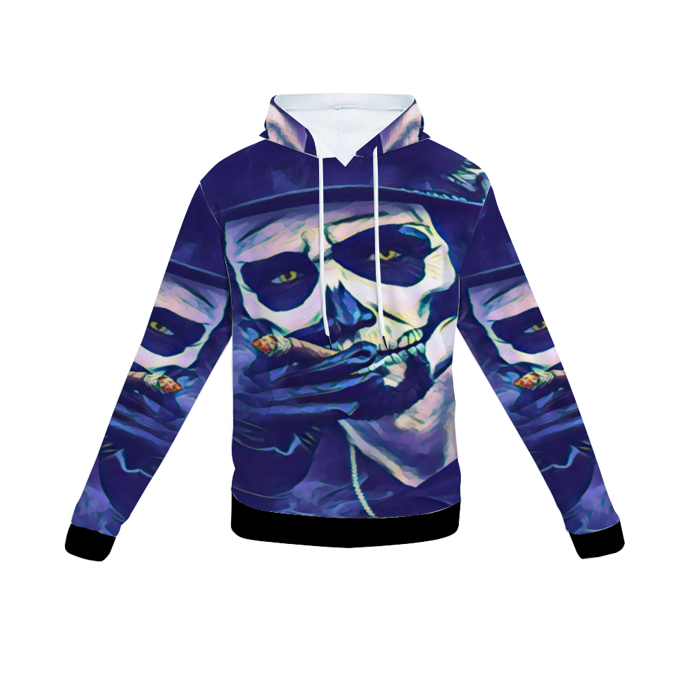 Customizable Unisex All Over Print Plush Hoodies with Pockets