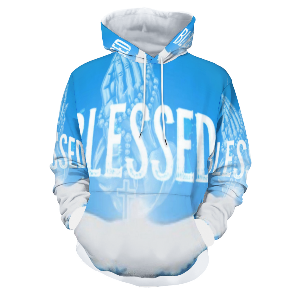 Customizable Unisex All Over Print Plush Hoodies with Pockets