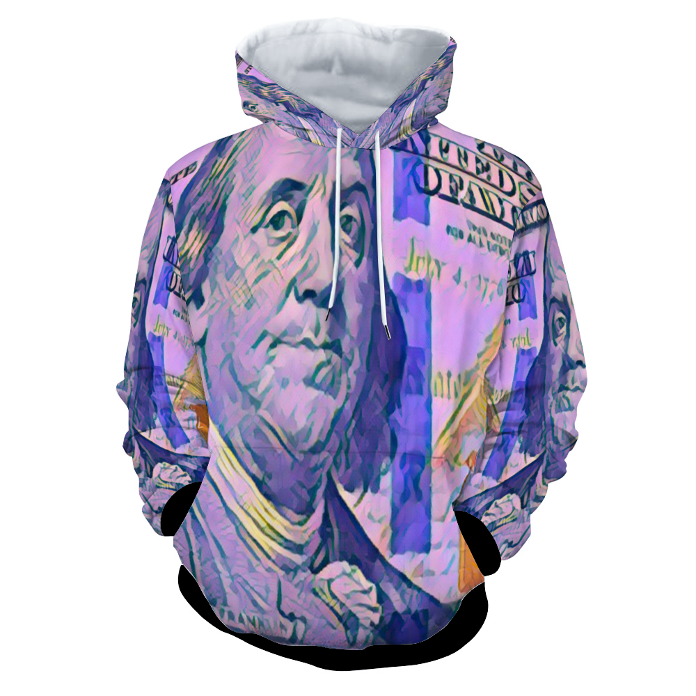 Customizable Unisex All Over Print Plush Hoodies with Pockets