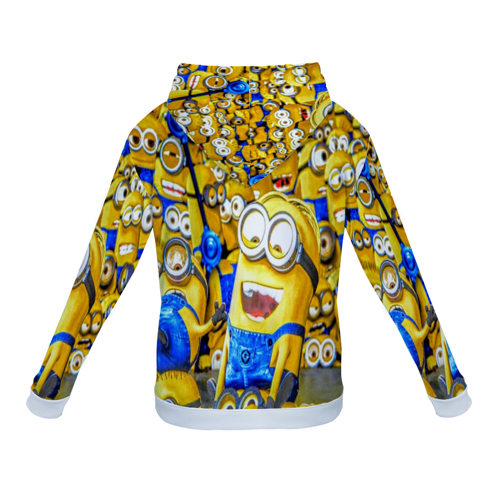 Customizable Unisex All Over Print Plush Hoodies with Pockets