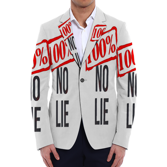 All Over Print Men Casual Suit Blazer Coat Fashion Light Coat