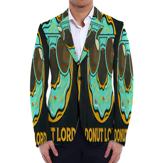 All Over Print Men Casual Suit Blazer Coat Fashion Light Coat