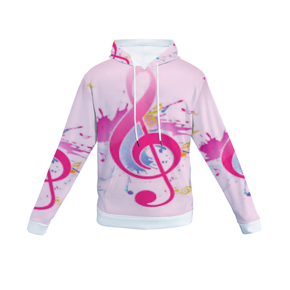 Customizable Unisex All Over Print Plush Hoodies with Pockets